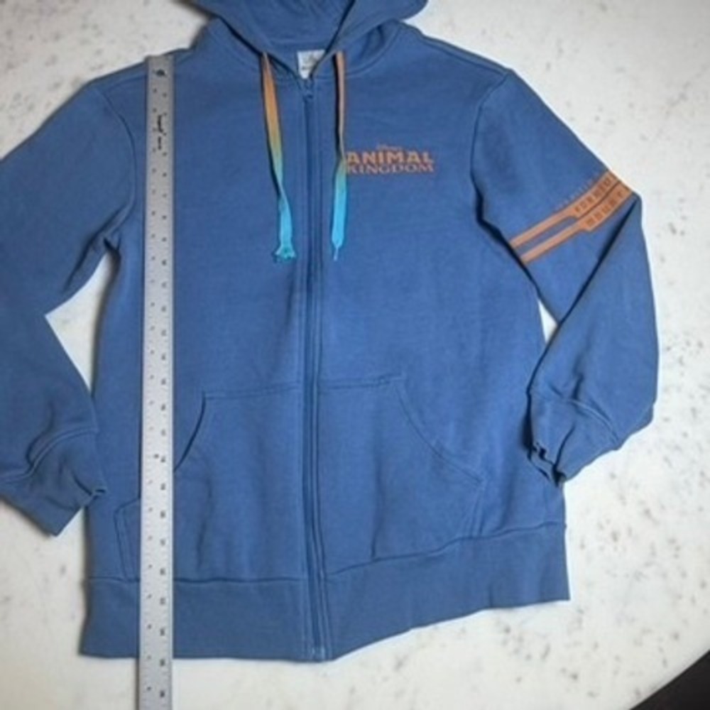 Disney Animal Kingdom Expedition Everest Hoodie‎ Men Women XS Blue Full Zip - Picture 3 of 7